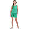 Frida Top and Short Set, Green - Mixed Apparel Set - 4