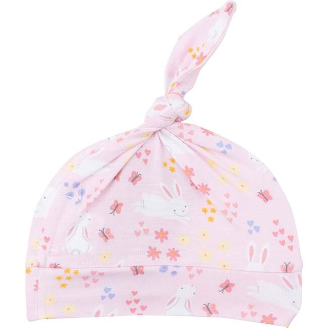 Bunny Meadow Knotted Hat, Pink