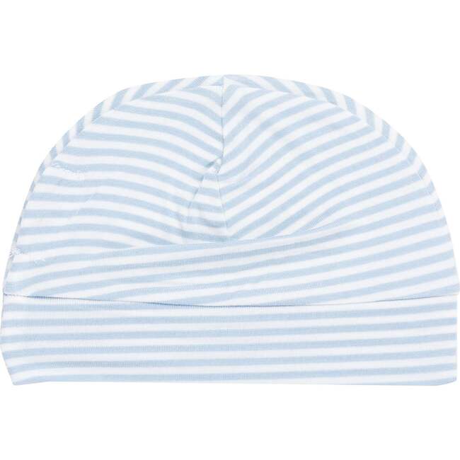 Blue Stripe Beanie Hat, Blue
