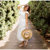 Women's The Elle Ruffle Sleeve Midi Dress, White Garden Floral - Dresses - 7