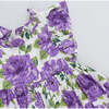 Girls Jennifer Dress, Purple Peonies - Dresses - 3