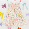 Girls Stevie Dress, Watercolor Bows - Dresses - 5