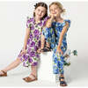 Girls Jennifer Dress, Purple Peonies - Dresses - 5