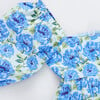 Womens Melissa Dress, Blue Peonies - Dresses - 3