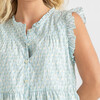 Womens Kalani Dress, Blue Tulips - Dresses - 3