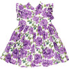 Girls Jennifer Dress, Purple Peonies - Dresses - 7