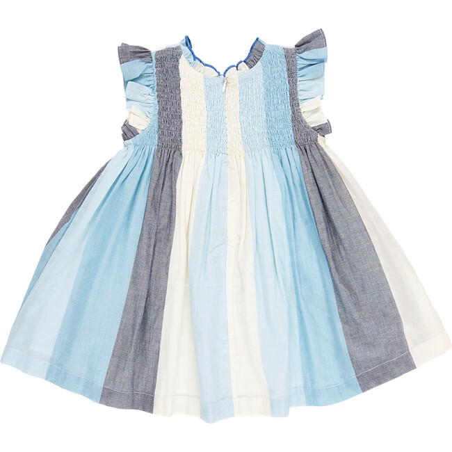 Girls Stevie Dress, Ocean Stripe - Dresses - 5