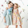 Girls Brooke Dress, Blue Tulips - Dresses - 4