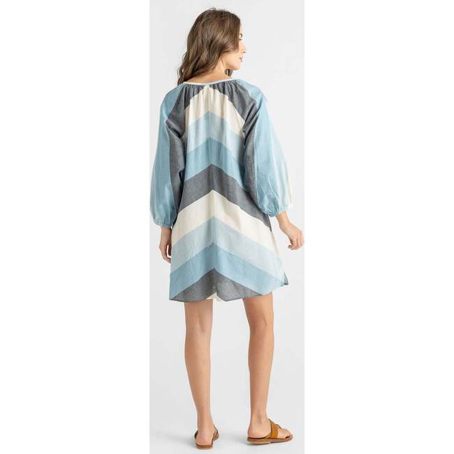 Womens Ava Dress, Ocean Stripe - Dresses - 4
