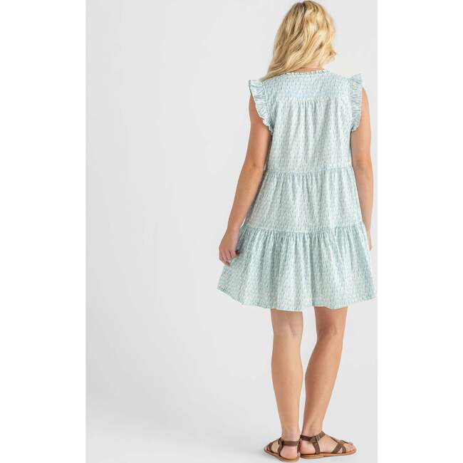 Womens Kalani Dress, Blue Tulips - Dresses - 4