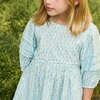 Girls Brooke Dress, Blue Tulips - Dresses - 5