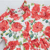 Girls Autumn Dress, Red Peonies - Dresses - 3