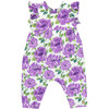 Baby Girls Jennifer Jumper, Purple Peonies - Rompers - 1 - thumbnail