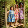 Girls Autumn Dress, Red Peonies - Dresses - 4