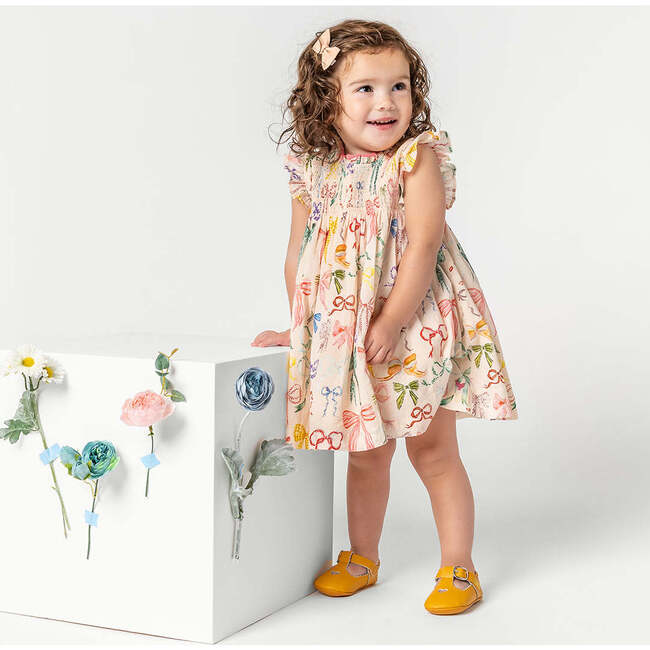Baby Girls Stevie Dress Set, Watercolor Bows - Dresses - 2