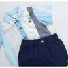 Boys Jack Shirt, Ocean Stripe - Shorts - 3