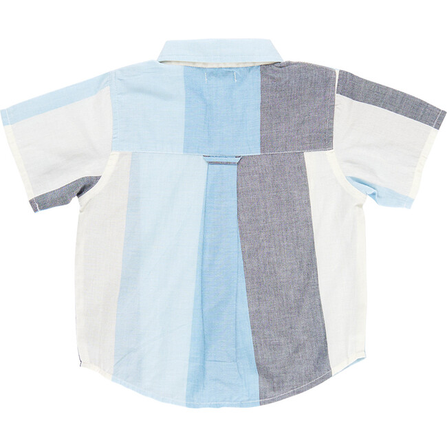 Boys Jack Shirt, Ocean Stripe - Shorts - 4