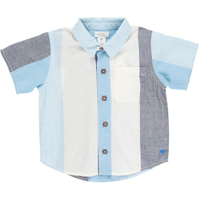 Baby Boys Jack Shirt, Ocean Stripe