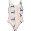 Puppies Print Swimsuit, Multicolors - One Pieces - 1 - thumbnail