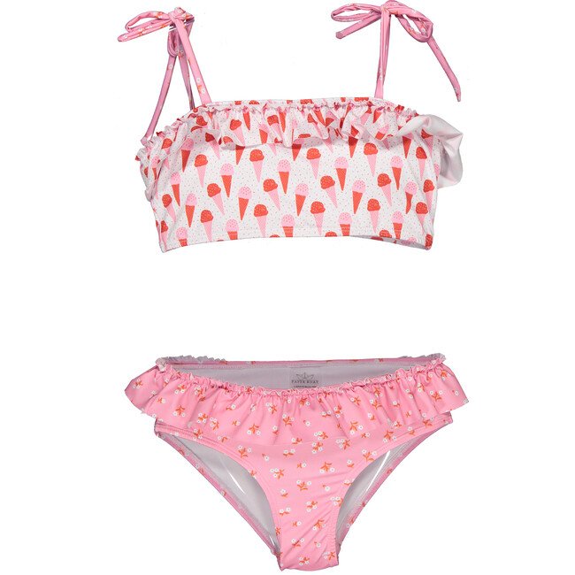Ice Cream & Garden Bikini, Pink & Multicolors
