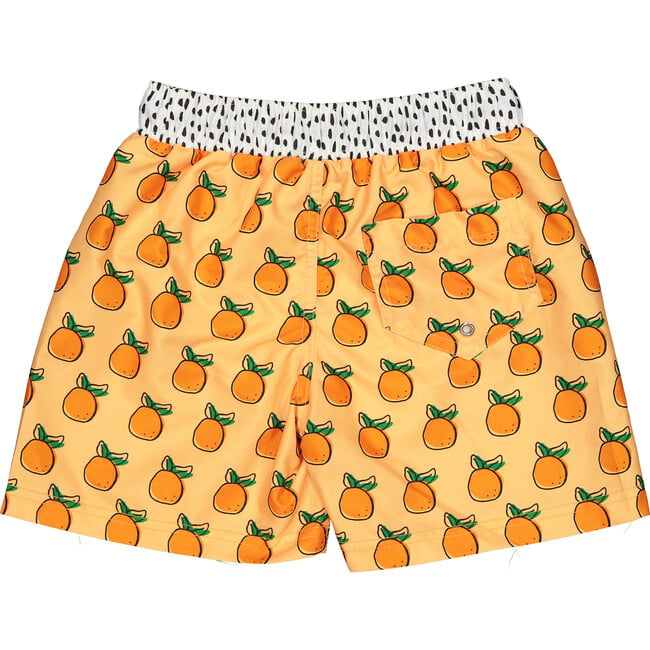 Oranges Print Classic Swim Shorts, Multicolors - Swim Trunks - 3