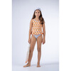 Oranges Print & Dots Swimsuit, Multicolors - One Pieces - 2