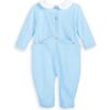 Collared Pima Footie, Blue - Footie Pajamas - 2