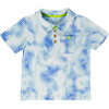 Harrison Polo, Blue Tie Dye - Polo Shirts - 1 - thumbnail