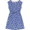 Izzy Drawstring Dress, Blue - Dresses - 1 - thumbnail