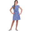 Izzy Drawstring Dress, Blue - Dresses - 3