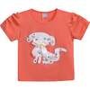 Puppy Applique T-Shirt, Orange - T-Shirts - 1 - thumbnail