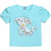 Puppy Applique T-Shirt, Blue - T-Shirts - 1 - thumbnail