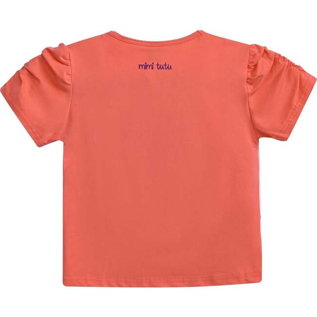 Puppy Applique T-Shirt, Orange - T-Shirts - 2