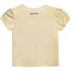 Flowers Applique T-Shirt, Yellow - T-Shirts - 2