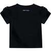 Bear Applique T-Shirt, Black - T-Shirts - 2