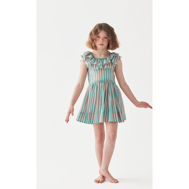 Postcard Dress, Just Peachy & The Pool Voile Stripe - Dresses - 2