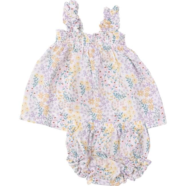 SPREADING JOY RUFFLY STRAP TOP AND BLOOMER SET, Multi