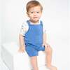 REGATTA SOLID OVERALL SHORTIE, Blue - Rompers - 2
