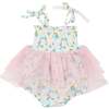 COLOR FILL DAISIES TUTU BUBBLE, Multi - Rompers - 2