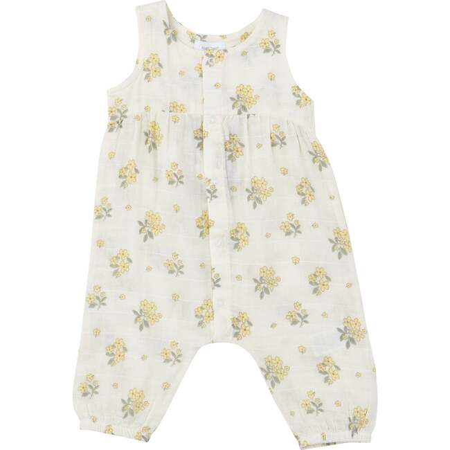 BUTTERCUP BOUQUETS FRONT OPENING ROMPER, White