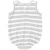 ANCHOR RIB STRIPE RIB TANK BUBBLE, White - Rompers - 2