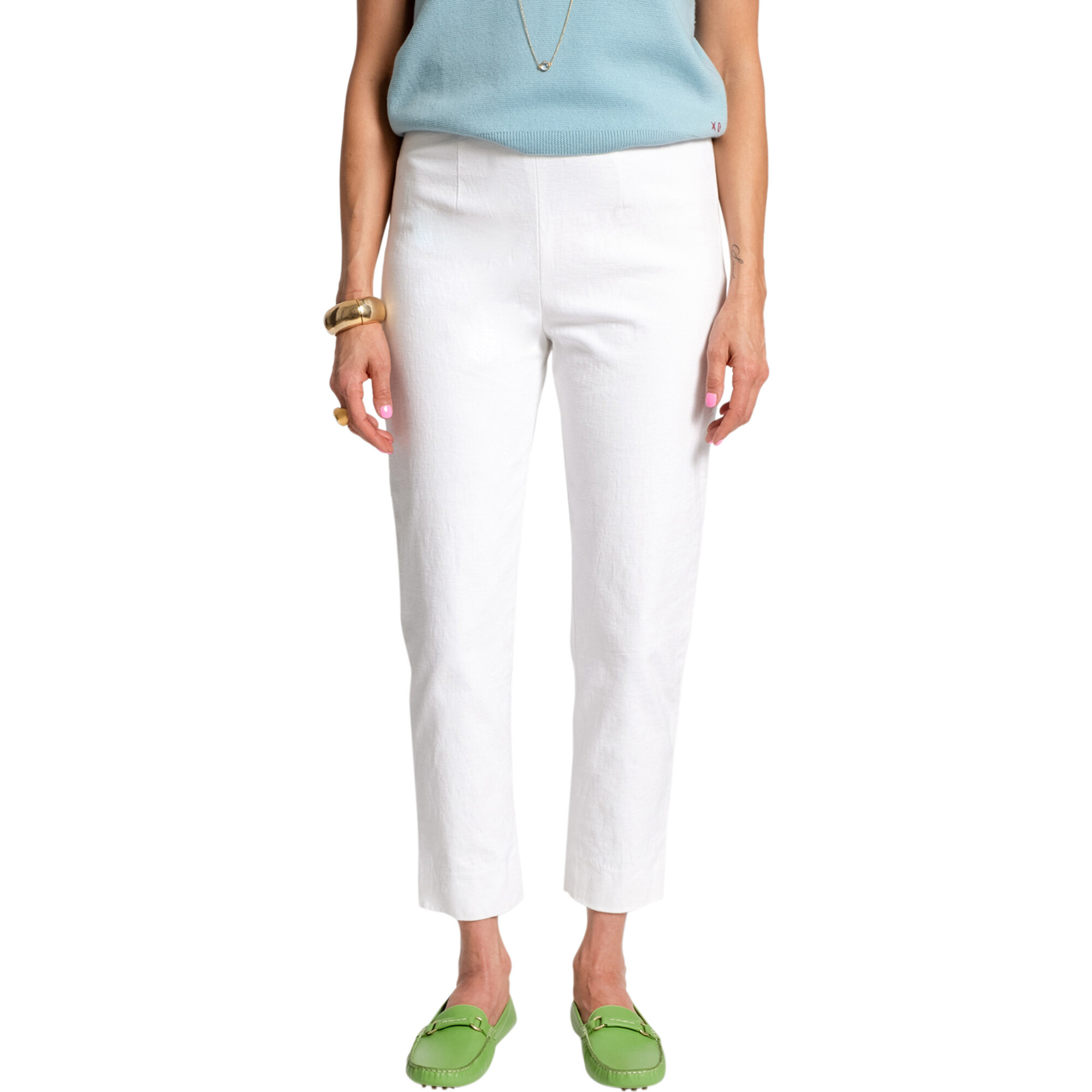 Women's Lucy Pant Stretch, White - Pants - 1