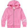 Waves Zip Hoodie, Punk Pink - Sweatshirts - 1 - thumbnail