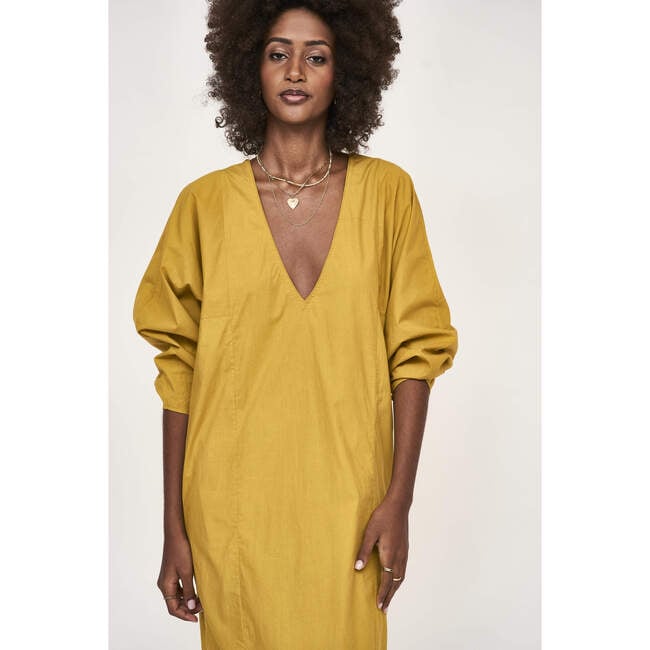 Women s Curacao Deep V Neck Piped Caftan Gilded Mirth Dresses Maisonette