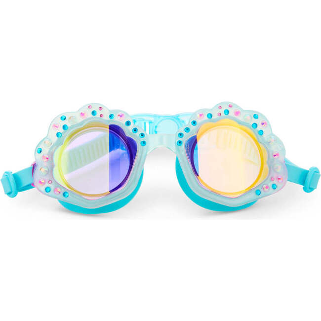 Turquoiose Tide Shell Youth Swim Goggle, Blue