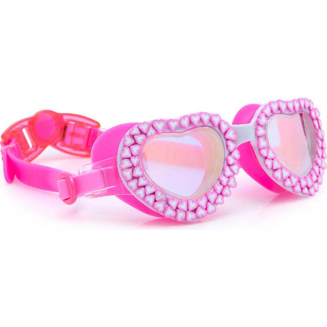 Xoxo Heart Youth Swim Goggle, Pink - Swim Goggles - 2