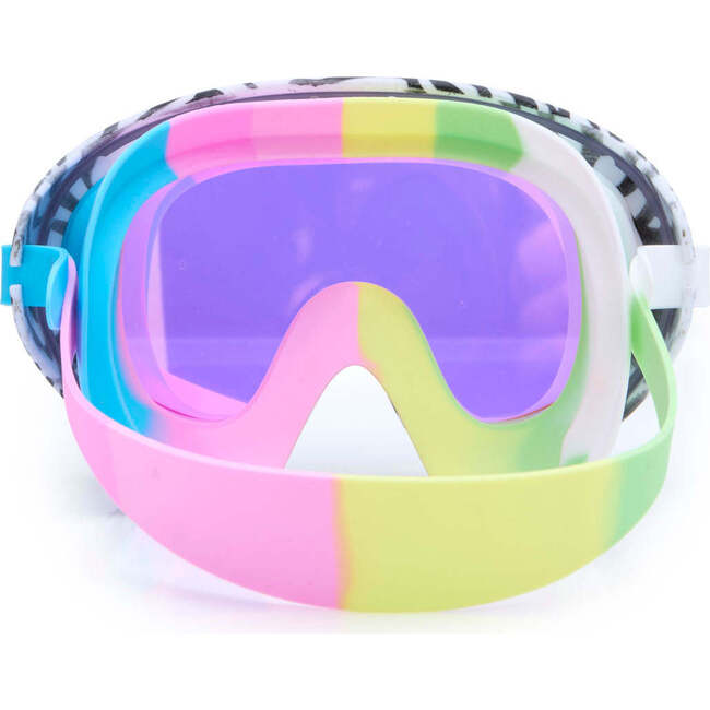 Zebra Print Swim Mask, Multi - Swim Goggles - 3