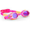 Tropical Tanzanite Rhinestone Youth Swim Goggle, Pink - Swim Goggles - 2