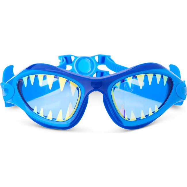 Shark Megamouth Rip Tide Royal Youth Novelty Swim Goggle, Blue