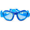 Shark Megamouth Rip Tide Royal Youth Novelty Swim Goggle, Blue - Swim Goggles - 1 - thumbnail